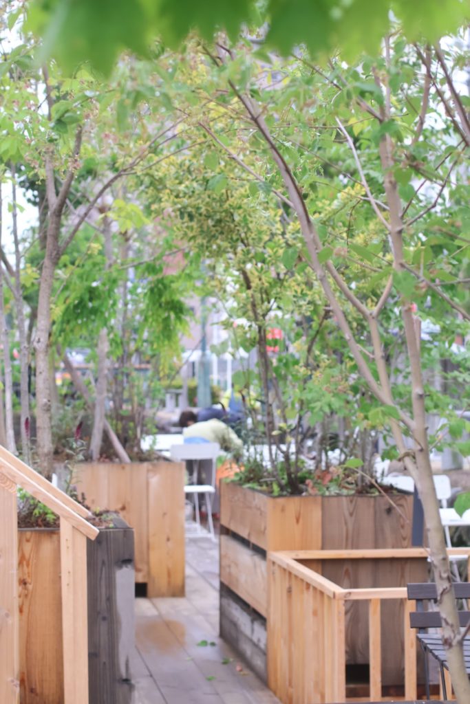 土がない場所でもできるプランター植栽｜熊谷市・星川に木陰をつくる涼しい空間デザイン事例